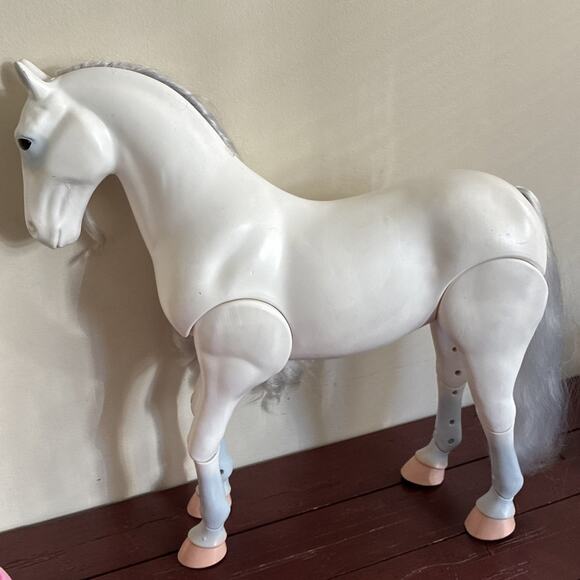 Battat Our Generation White with Purple Mane Circus Horse 20” Articulated Legs - Picture 4 of 9